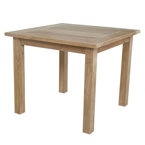 Anderson Teak Bahama 35&quot; Square Table Small Slats Outdoor Tables
