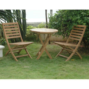 Anderson Teak Bahama Andrew 3-Pieces Bistro Set Dining Set