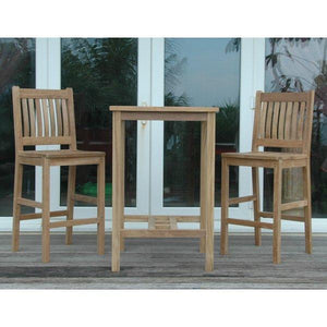 Anderson Teak Bahama Avalon 3-Pieces Square Bar Set Bar Set