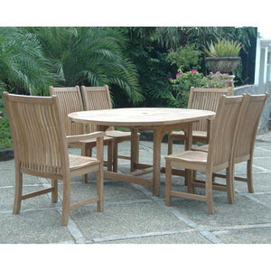 Anderson Teak Bahama Chicago 7-Pieces Dining Chair C Dining Set