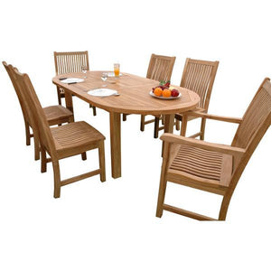 Anderson Teak Bahama Chicago 7-Pieces Dining Set Dining Set