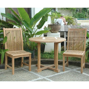 Anderson Teak Decanso Chicago 3-Pieces Bistro Set Dining Set