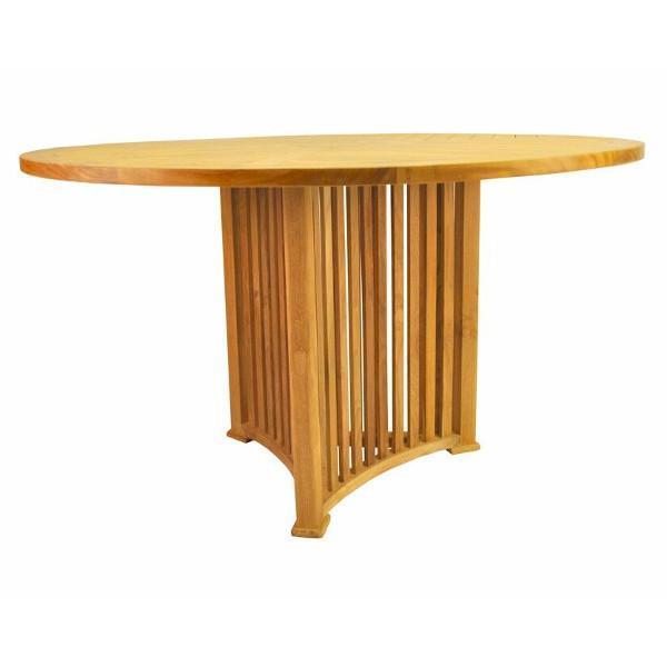 Anderson Teak Mission  51&quot; Round Table Outdoor Tables