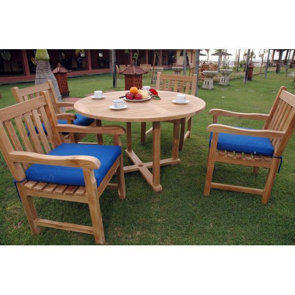 Anderson Teak Tosca Classic Armchair 5-Pieces Dining Set Dining Set