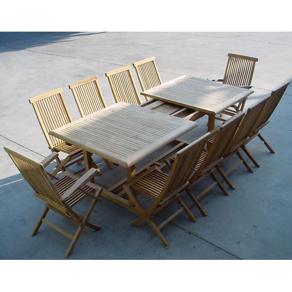 Anderson Teak Valencia Classic 15-Pieces Dining Set Dining Set