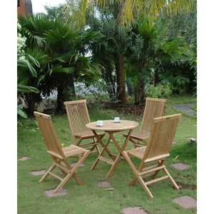 Anderson Teak Windsor Classic 5-Pieces Folding Bistro Set Dining Set