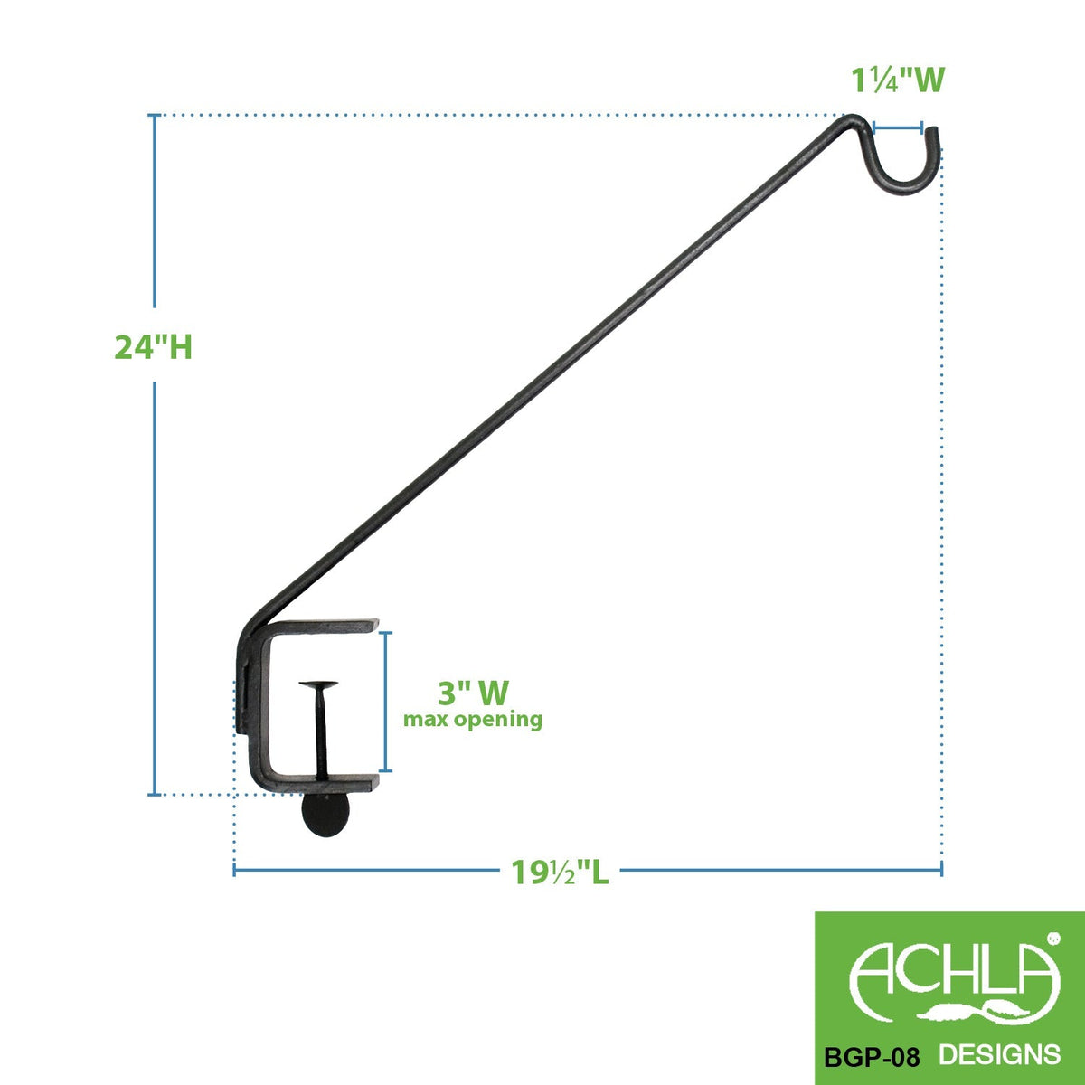 Angled Rail Mount Pole Rail Mount Pole