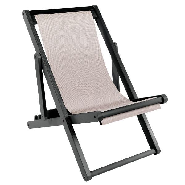 Arabella Folding Sling Chair Sling Chair Cobblestone / Abyss (Black)