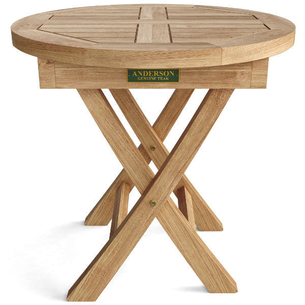 Bahama 20&quot; Mini Side Round Folding Table Outdoor Tables