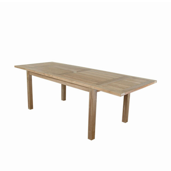 Bahama 95&quot; Rectangular Table With Double Leaf Extensions Outdoor Table