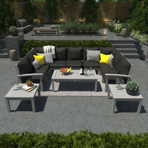 Bespoke Deep Seating 12 pc Sectional Sofa Set with Conversation and 2 Side Table Sectional Set