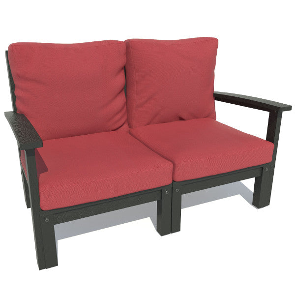 Bespoke Deep Seating Loveseat Chair Firecracker Red / Black