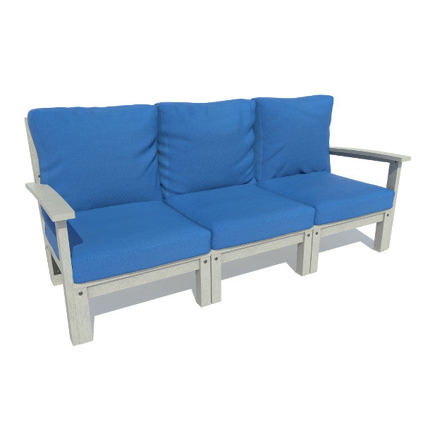 Bespoke Deep Seating Sofa Sofa Cobalt Blue / Coastal Teak