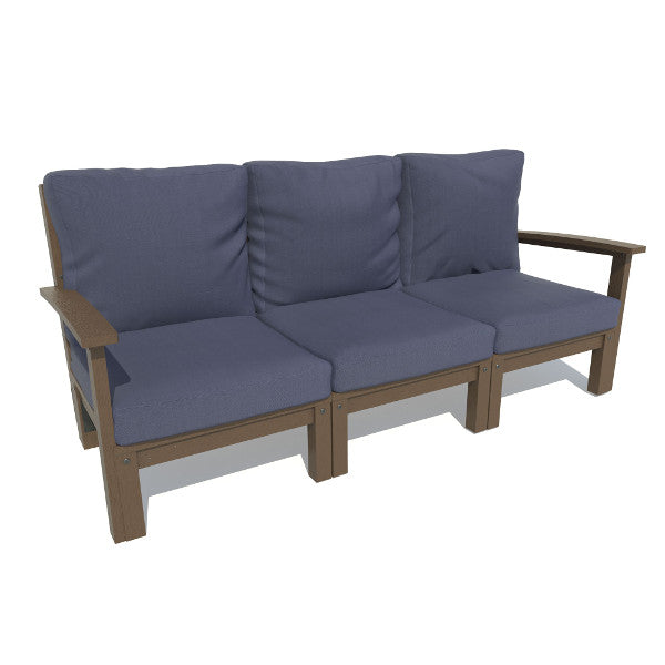 Bespoke Deep Seating Sofa Sofa Navy Blue / Weathered Acorn