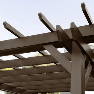 Bodhi Pergola (12 x 12) with 2 Lehigh 4ft Swings Swings