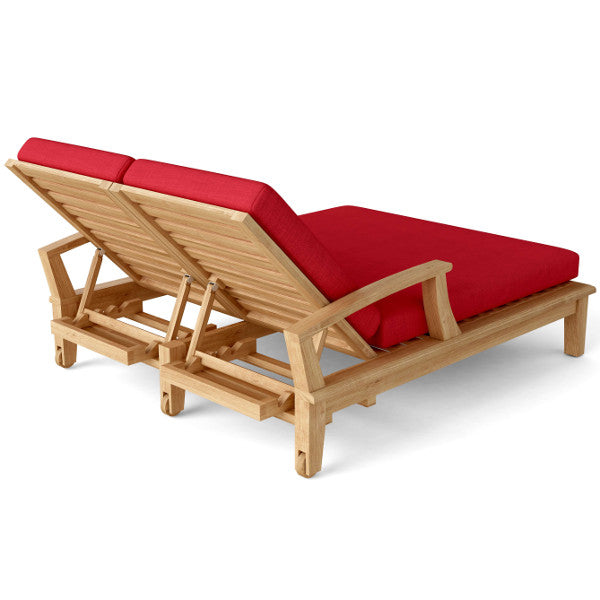Brianna Double Sun Lounger with Arm Lounge Chair