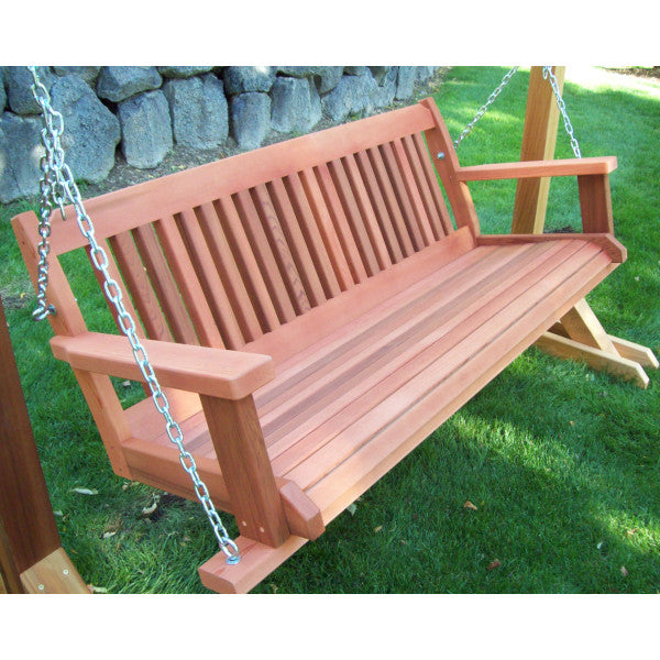 Cabbage Hill Porch Swing Porch Swing 5&#39; / Weathered Redwash Stain