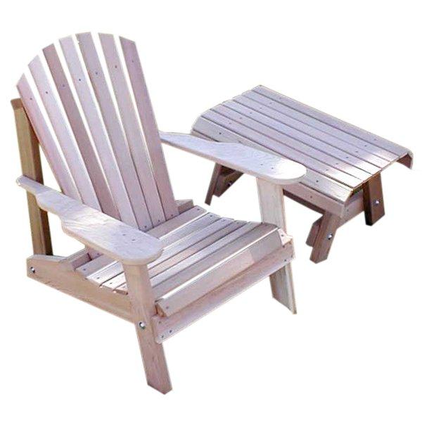 Cedar American Forest Adirondack Chair &amp; Table Set