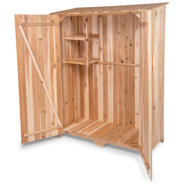 Cedar Garden Hutch Storage Benches 49&quot;