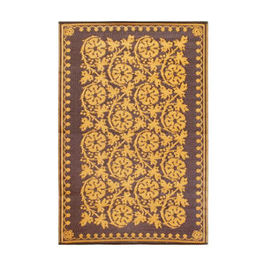 Cinnamon Cinquefoil Design 4x6-ft. Floor Mat Cinquefoil Design