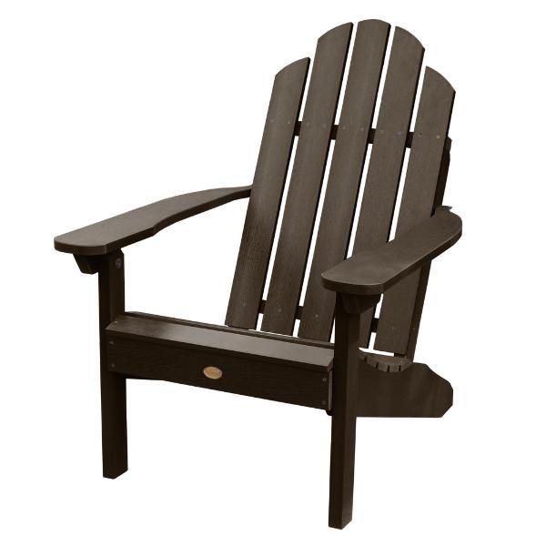 Classic Outdoor Westport Adirondack Chair Patio Chair Weathered Acorn
