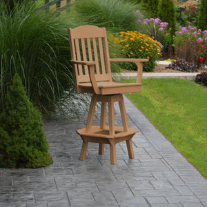 Classic Swivel Bar Chair with Arms Outdoor Chair