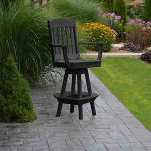 Classic Swivel Bar Chair with Arms Outdoor Chair