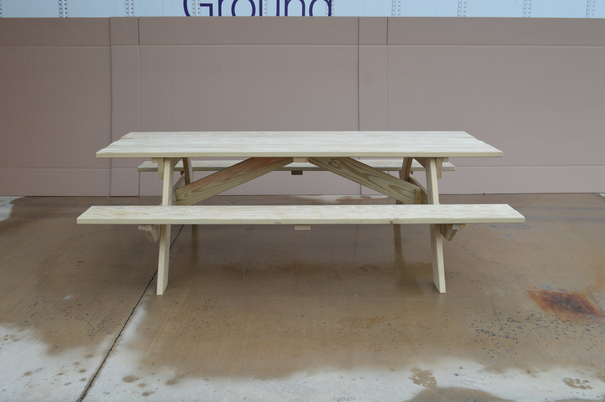 Commercial Grade Pressure Treated Pine Park Picnic Table (ADA Compliant) Picnic Table
