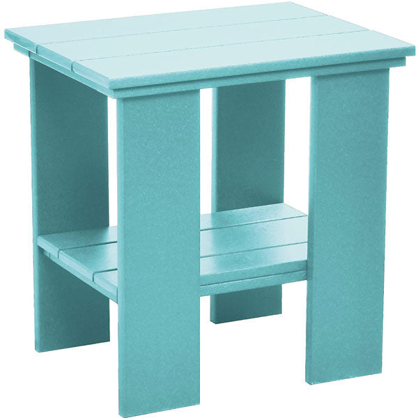 Contemporary Side Table Side Table Aruba Blue
