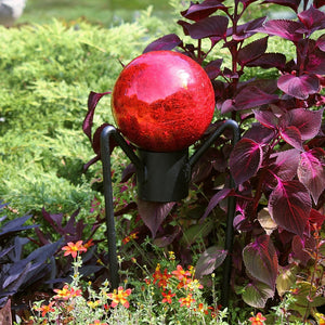 Crackle Glass Gazing Globes