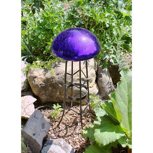 Crackle Glass Toadstool