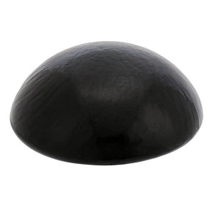 Crackle Glass Toadstool — Black Smoke