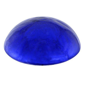 Crackle Glass Toadstool Blue