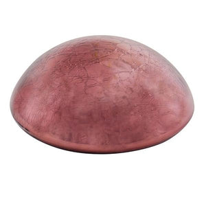 Crackle Glass Toadstool Plum