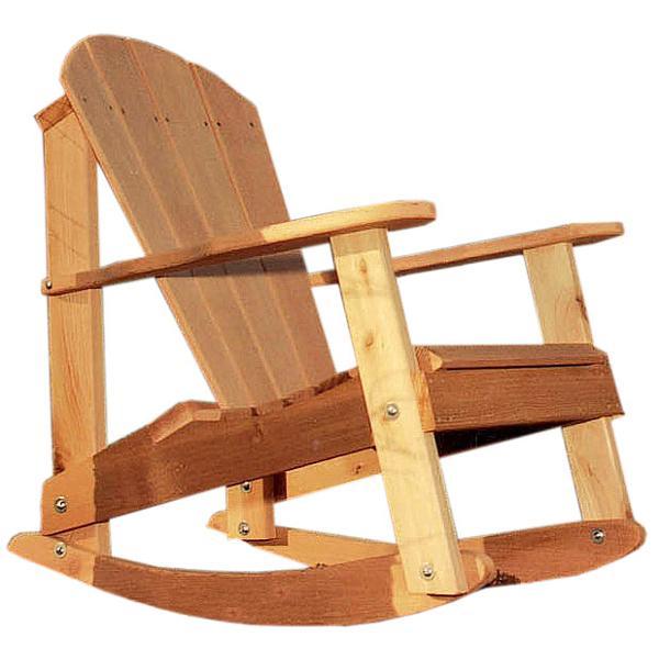 Creekvine Design Cedar Adirondack Rocking Chair Adirondack Unfinished