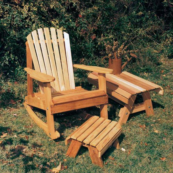 Creekvine Design Cedar American Forest Adirondack Rocker Adirondack Unfinished