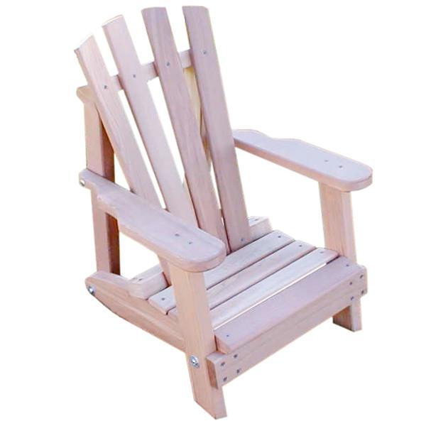 Creekvine Design Cedar Child Size Wide Slat Adirondack Chair Adirondack Unfinished