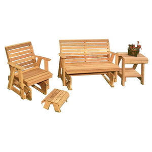 Creekvine Design Cedar Classic Rocking Glider Furniture Collection Glider Unfinished