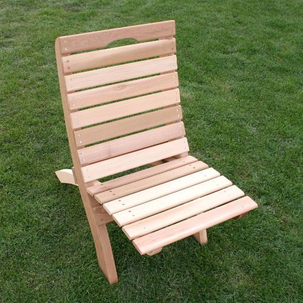 Creekvine Design Cedar Traveling Style Folding Chair Outdoor Chairs Unfinished