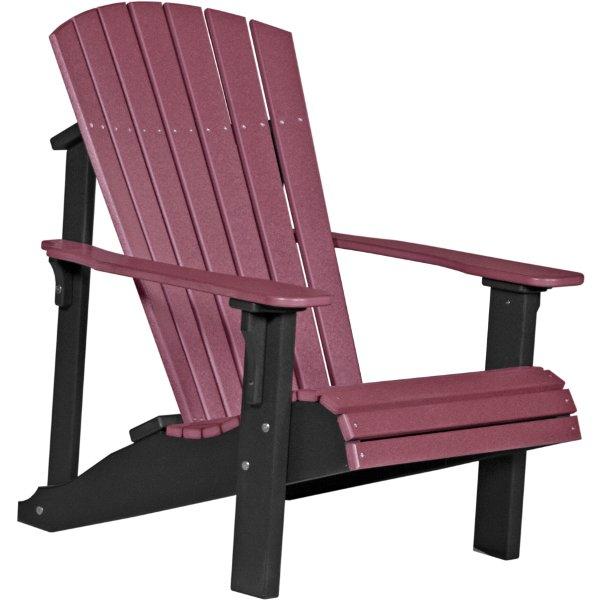 Deluxe Adirondack Chair Adirondack Chair Cherrywood &amp; Black