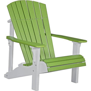 Deluxe Adirondack Chair Adirondack Chair Lime Green & White