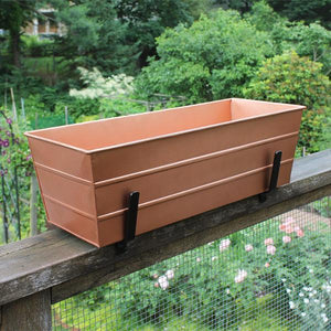 Flower Box with Railing Brackets Railing Brackets