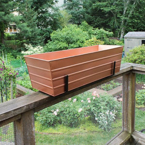 Flower Box with Railing Brackets Railing Brackets