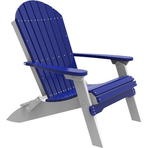 Folding Adirondack Chair Adirondack Chair Blue &amp; White