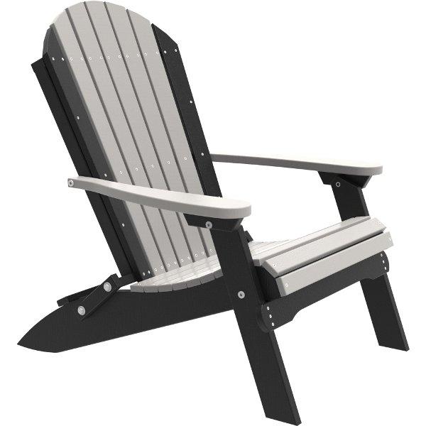 Folding Adirondack Chair Adirondack Chair Dove Gray &amp; Black