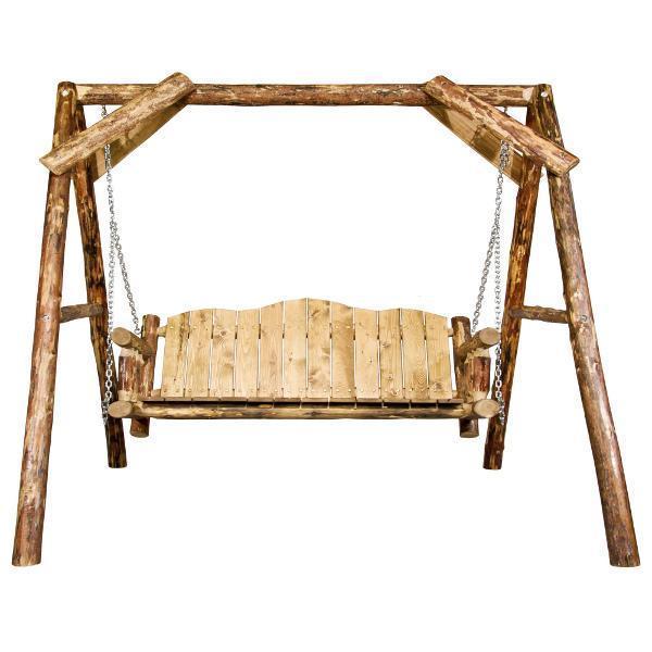 Glacier Country Lawn Swing with A-Frame Porch Swing