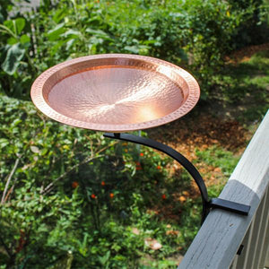 Hammered Solid Copper Birdbath Birdbath