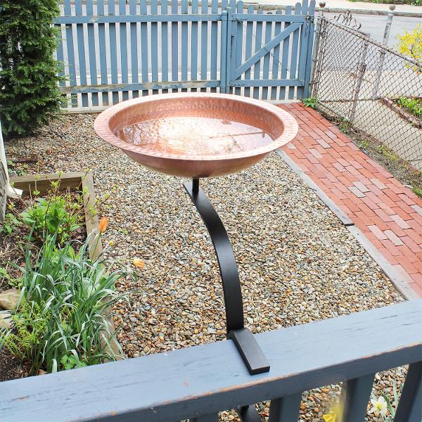 Hammered Solid Copper Birdbath Bowl Copper Birdbath