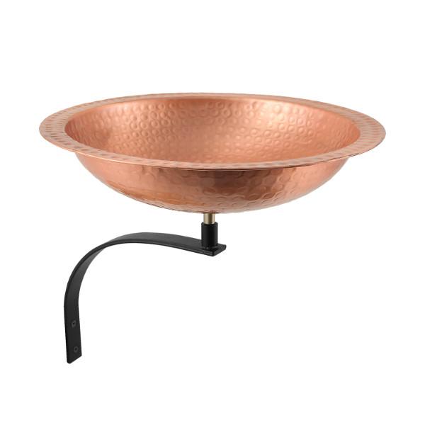 Hammered Solid Copper Birdbath Bowl Copper Birdbath Birdbath with Tripod Stand