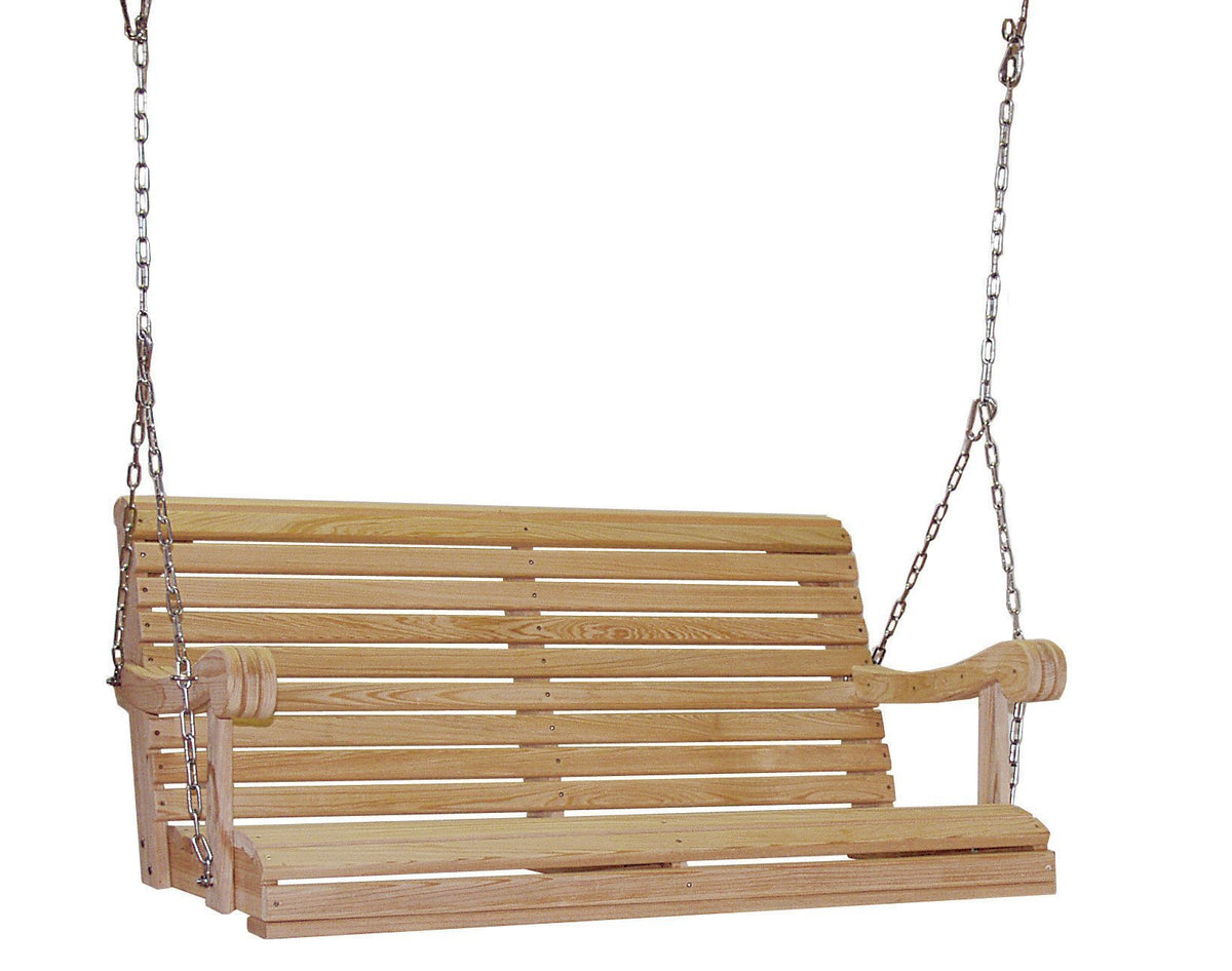 Hershy Way Grandpa Series Cypress Porch Swing Porch Swings 4ft / Yes